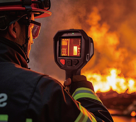 Rugged Waterproof Infrared Thermal Imaging Camera for Firefighting Real-Time Temperature Measurement for Fire Service