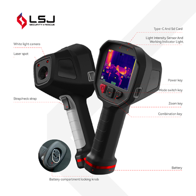 High Resolution Firefighting TIC Thermal Imaging Camera for Firefighters Hot Spot Detection and Victim Search