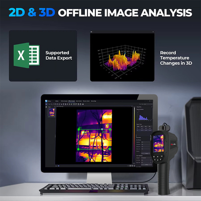 384*288 Resolution Handheld Thermal Imaging Camera for Industrial