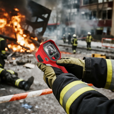 30+ Chemicals Support Multi-Purpose 640X512 Firefighting Thermal Imaging Gas Camera
